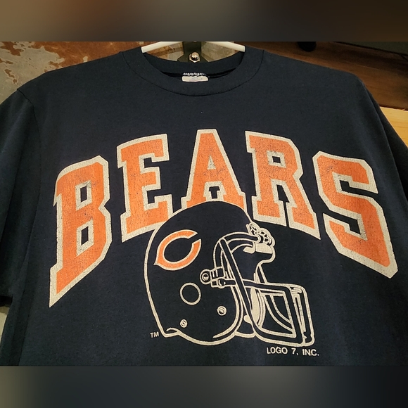 Vintage Chicago Bears Logo7 T-shirt Large - Picture 3 of 4